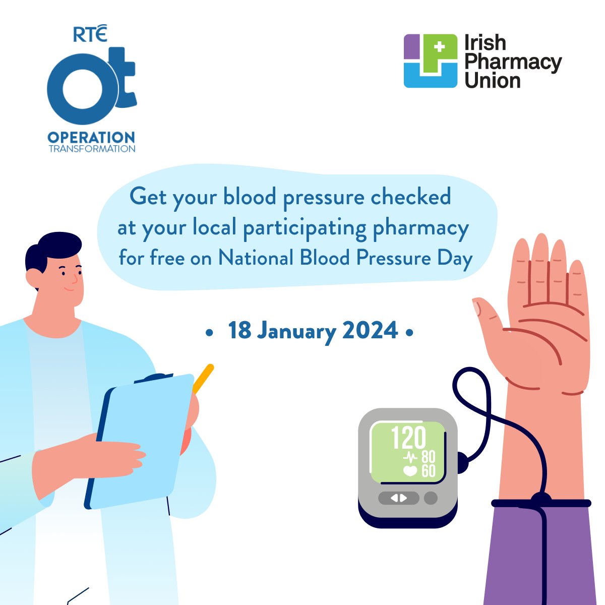 Free Blood Pressure Checks Available in 27 Wexford Pharmacies this Thursday