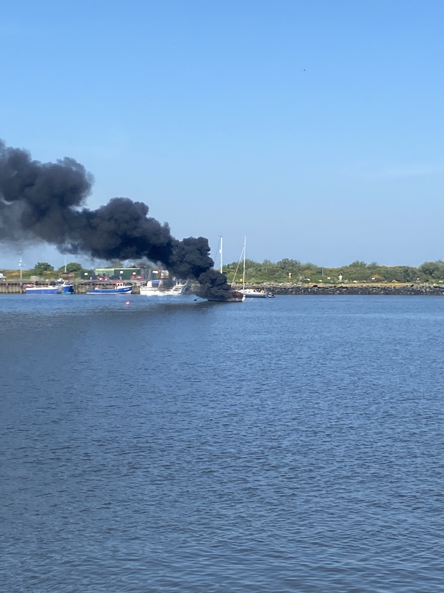 Fire on Wexford Quay this afternoon.